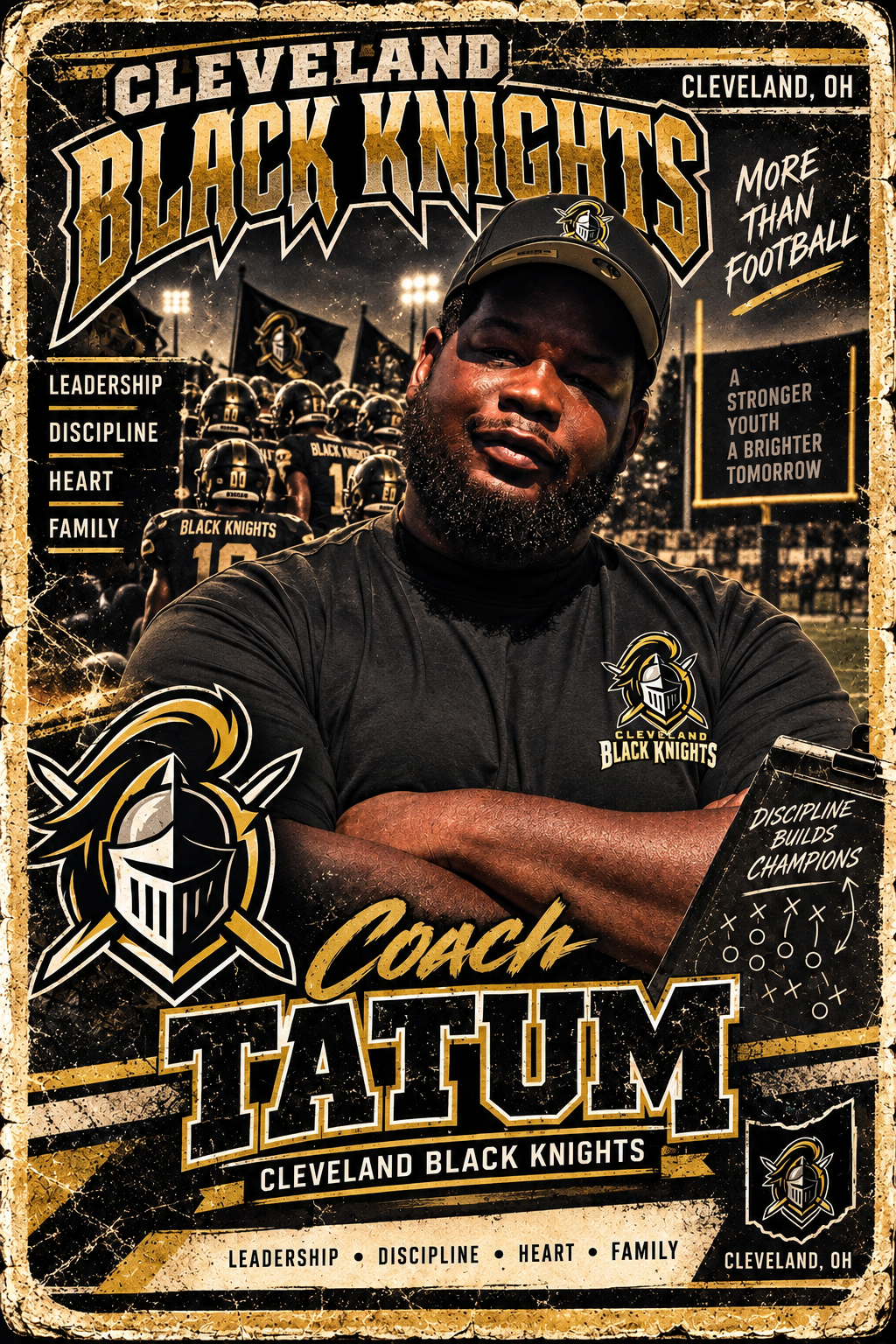 Tatum Gatson, Cleveland Black Knights head coach